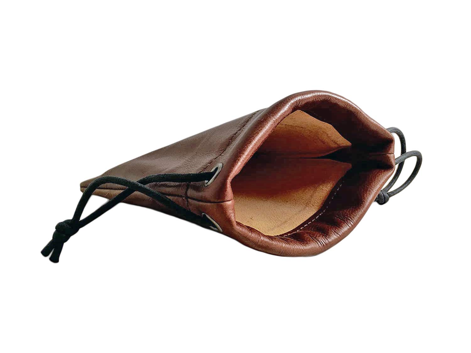 レザー巾着ポーチ FONDENTE ダークブラウン 【公式通販】